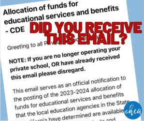 Did you receive an email from the Department of Education?